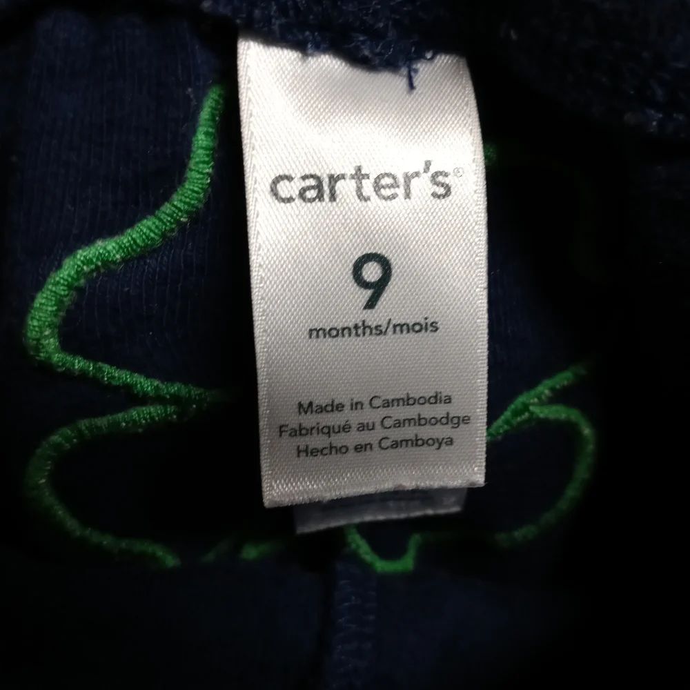 ⭐M4) Carter’s Baby Girl Navy Polka Dot Pants 9 Months Shamrock St Patrick’s Day